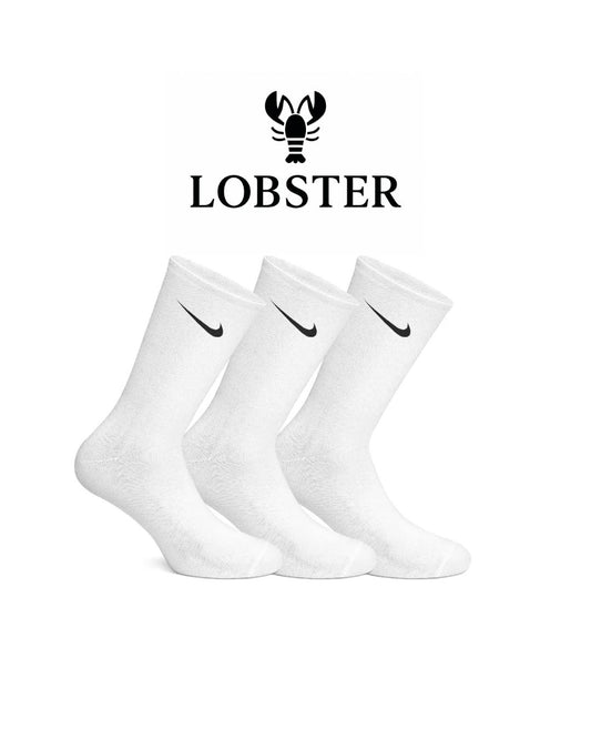 White Nike Socks ( 3-Pack )